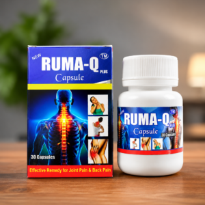 RUMA-Q Plus Ayurvedic Capsules for Joint Care & Mobility Support | Herbal Formula with Shallaki, Guggulu & Ashwagandha | 30 Capsules | B.N. Mallick & Co.