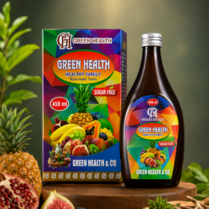 Green Health Healthy Family Ayurvedic Tonic 450ml | Sugar-Free Herbal Health Tonic for Immunity, Digestion & Energy | B.N. Mallick & Co.
